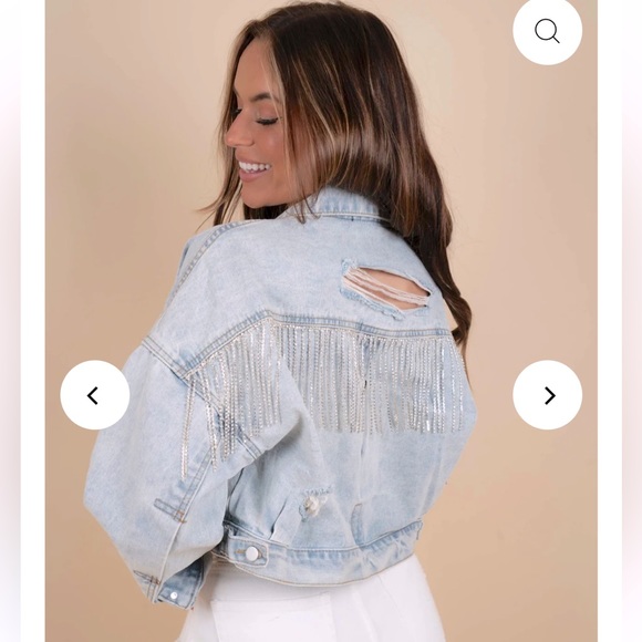 Bling Jean Jacket 🪩💖 - Picture 4 of 11
